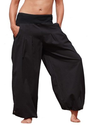 Pumphose aus Baumwolle, Hose für Urlaub Goa Party Freizeit Pluderhose Ballonhose