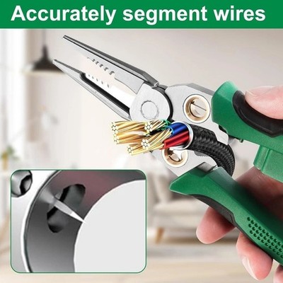 8in1 Wire Stripper Crimper Cutter Pliers with Voltage Tester for Electricians=/