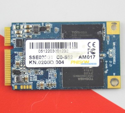 PHISON 20GB mSATA / PCI-e / SSD NAND - SSE020G1 C0-S52 / KN.0200Q.004 / AM017