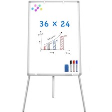 Portable Magnetic Dry Erase Whiteboard 36x24 Inches Adjustable Tripod Easel