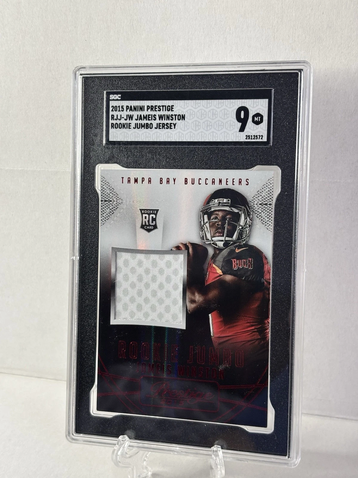 Jameis Winston Panini Prestige Rookie Jumbo Jersey #JW Base