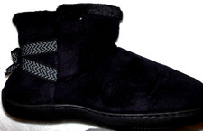 NEW ISOTONER MALLORY WOMEN'S MICROSUEDE BOOTIE SLIPPERS 8.5-9 M