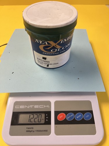 PANTONE GREEN OFFSET PRINTING INK SUPERIOR OIL BASE 1 LB LIGHT TACK