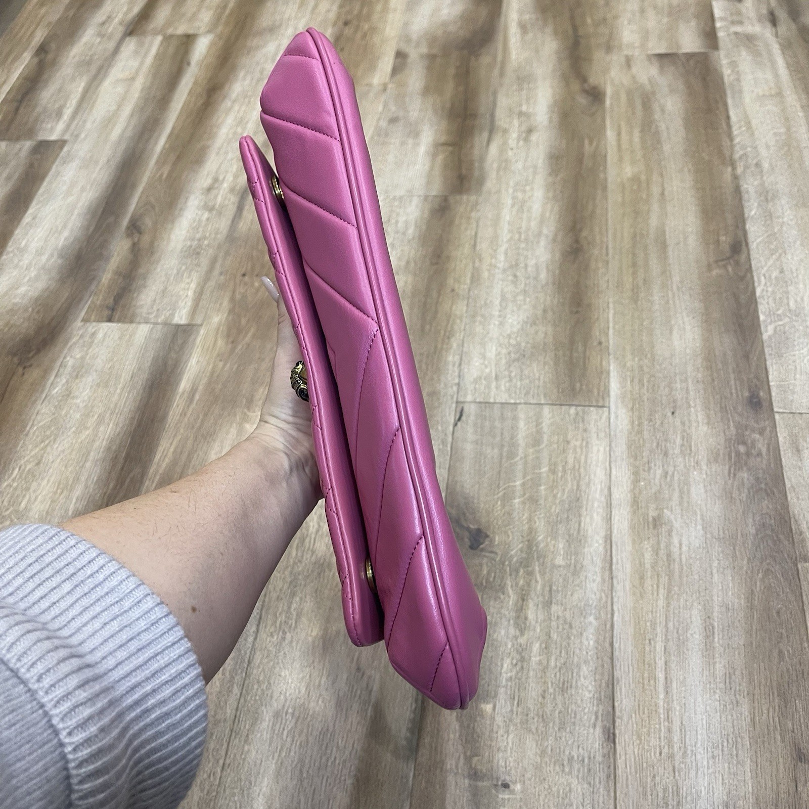 Kurt Geiger London Leather Kensington Shoulder Crossbody Bag - Raspberry Pink