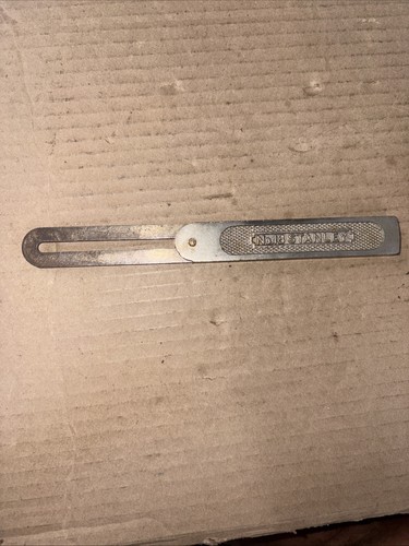 Vintage Stanley Rare No 18 Sliding T Bevel Square  8" Blade
