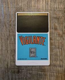 Vigilante (TurboGrafx-16, 1989) Cart Hu Card Only - Ships Fast!