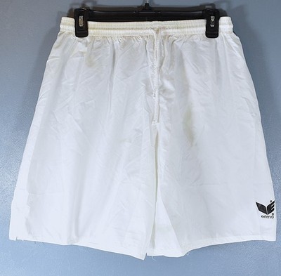 Erima soccer shorts men's size XL, 7'' inseam, white,