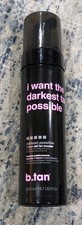 I WANT THE DARKEST TAN POSSIBLE B TAN DARKER 6.7 FL OZ, self tanner. Discounted 