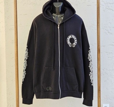Chrome Hearts unbenutzt Puck You Hufeisen Hoodie Reißverschluss schwarz HRB258111C 154808512