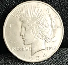 1934 D Peace Dollar  MS++ Nice Strike Key Date 100% Orig Coin Full Mint Luster