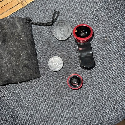  2 Sets Handy Fisheye-Objektiv Makroobjektiv Für Smartphones Nahaufnahmen Reisen