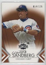 2012 Topps Triple Threads Amber /125 Ryne Sandberg #58 HOF 6m7