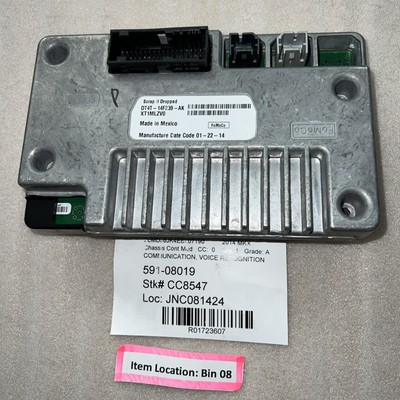 2014 MKX COMMUNICATION VOICE REGOGNITION SYNC CONTROL MODULE DT4T-14F239-AK