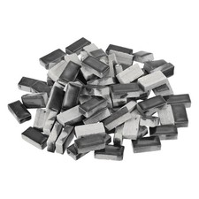 250g Ceramic Mosaic Tiles for Crafts Bulk, Rectangle Black Ceramic Tiles