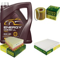 Inspektionspaket 5L Mannol Energy 5W-30 FüR Skoda Fabia II 1.2 VW Fox Polo Seat