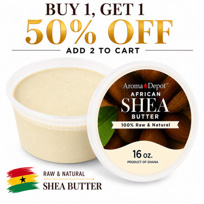 African Shea Butter Ivory 16 oz Raw Unrefined Grade A Natural Product of Ghana