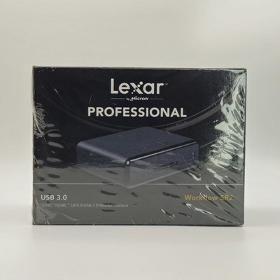 NEW SEALED Lexar Professional Workflow SR2 SDHC SDXC UHS-II USB 3.0 Reader