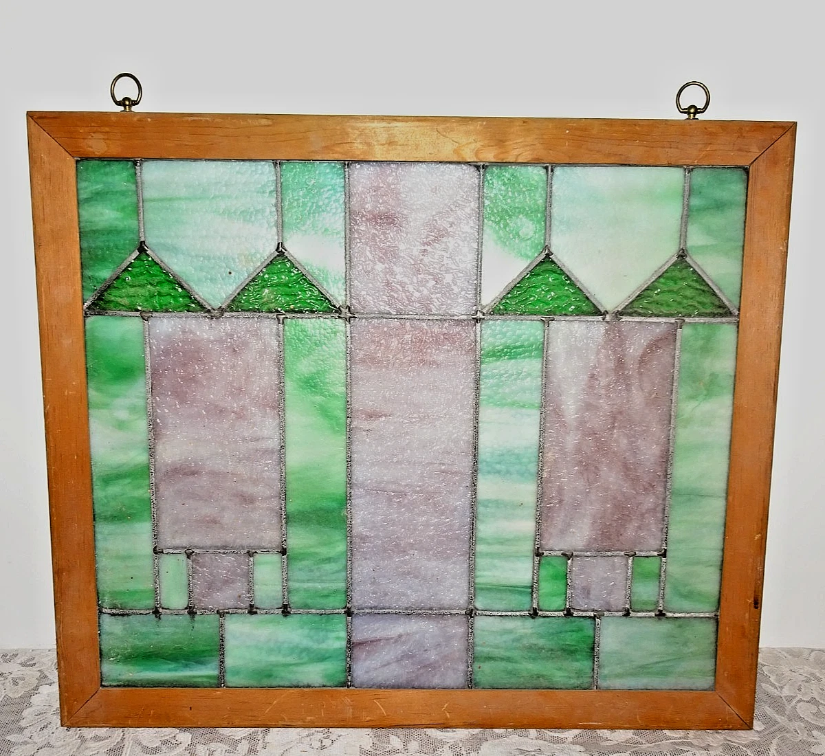 ♪古いガラスの壁飾り Post - 1940 Antique Stained Glass Windows