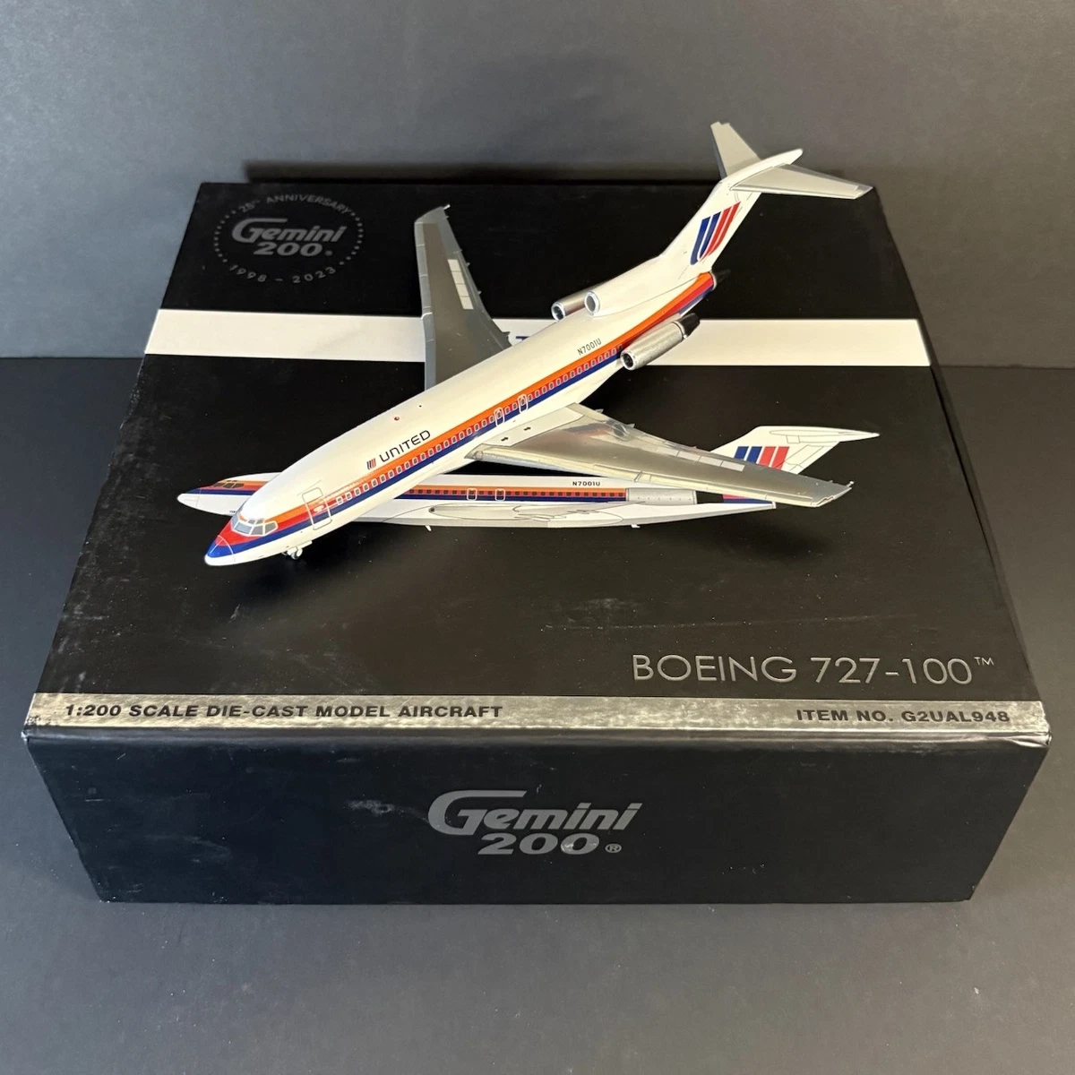 Modèle Réduit GeminiJets Boeing 727-200 United Airlines - 1:200 - Pièce Rare