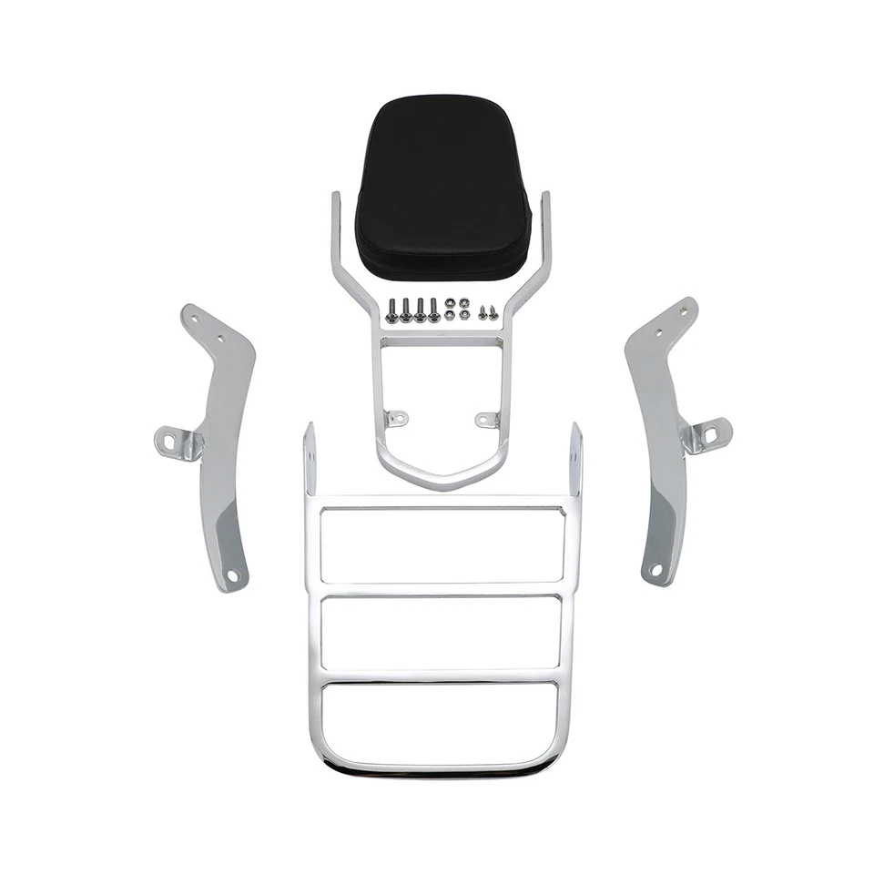 Passenger Sissy Bar Backrest Cushion Pad Fits Yamaha Virago 400 535 XV400 XV535 - Изображение 4 из 4