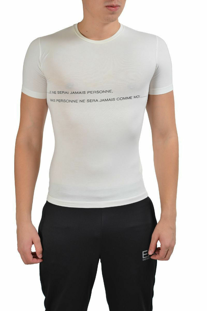 Мужская стрейч-футболка Gianfranco Ferre Off White Sz XS размеры S M L XL 2XL 5790₽