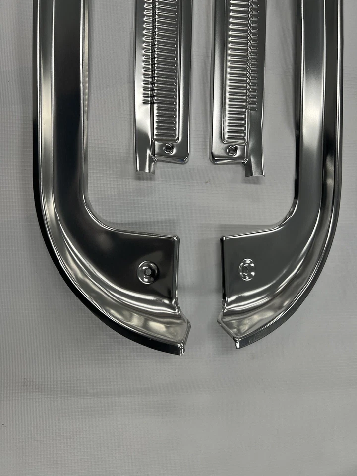 Chevrolet GMC C10 C20 C30 G10 1978-87 KIT DE MOLDURA DE UMBRAL DE PUERTA 4 PIEZAS NUEVO 88-91 Foto 3 de 4