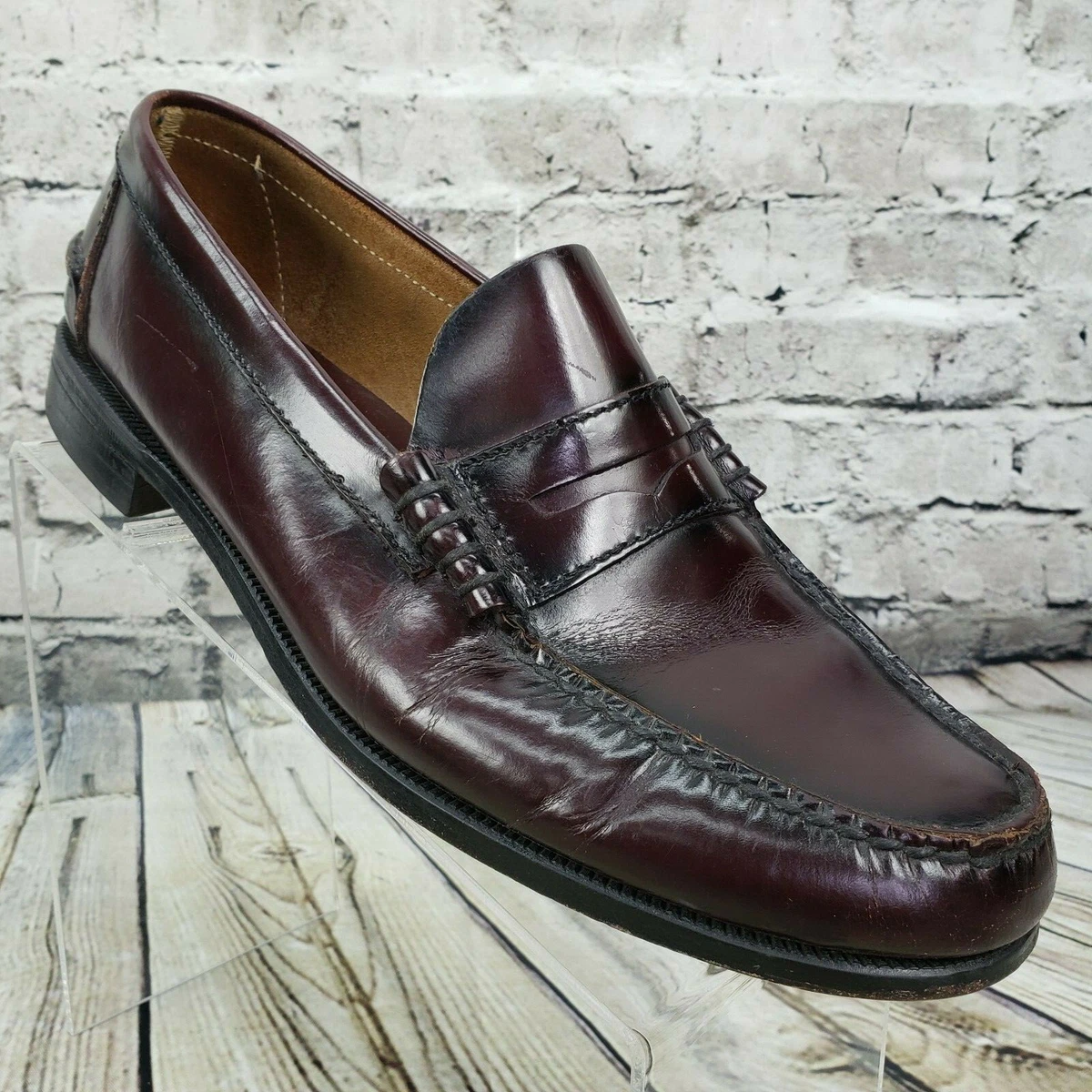 Mocassini Florsheim Berkley Per Uomo – Vera Pelle, Comodi E Classici, Taglia US 11.5 Colore Rosso - copertina