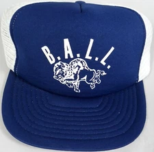 Vtg Ball Corp Buffalo Truckers Cap Hat San Sun Mesh Foam Snapback Industrial