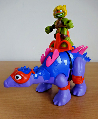 TMNT Stegosaurus Dinosaurier & Figur 2015 Half Shell Heroes Teenage Ninja Turtles