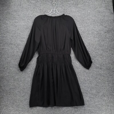 casual black dress long sleeve Women's Maxi Dress Cocktail Dress Formal Dresses Plain Dress Street Date Loose Fit Plain V Neck Black White Pink Brown Spring Fall 2026 tink and posh boutique Women's Ruffle Trim V Neck