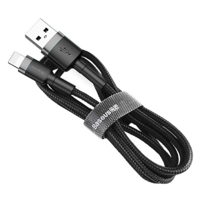 Cable Baseus, Usb 2.0/Lightning, 200 Cm, Black