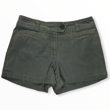 New York Company Women's Olive Green 4" Khaki Style Shorts Size 8 Casual Comfy