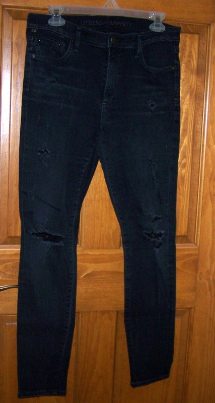 Citizens of Humanity Rocket High Rise Skinny Jeans Distressed Women's Size 30