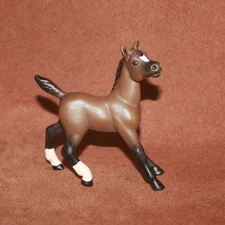 Farm Animal Horse Model Piebald Yellow Steed Fairy Garden Miniature