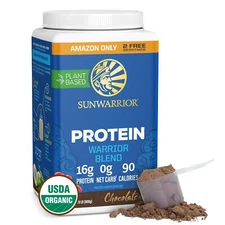 Sunwarrior Vegan Protein Powder Plant-Based USDA Organic | BCAA Amino Acids H...