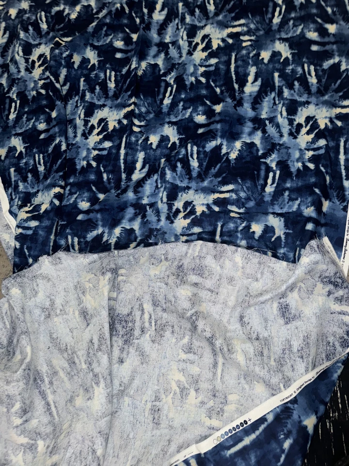 Tommy Bahama Tamarindo Waverly Palm Trees Blue 8 Yards Original Design  Fabric - Image 3 of 4