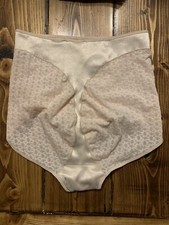 Vintage Rear Seam JCPenny 80s Body Lites Floral Lace Hi Leg Brief Shaper 30