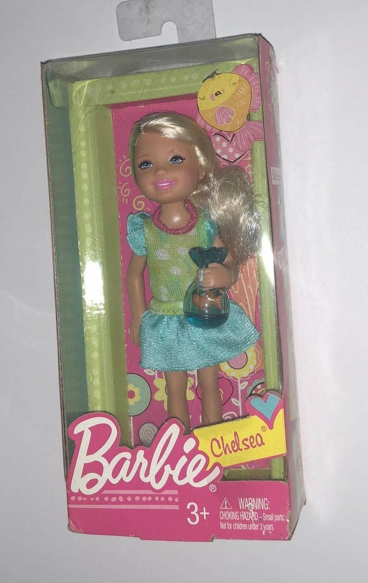 Barbie Chelsea Doll – Small Blonde Pigtails Doll With Removable Striped Dress & Pink Boots - View #4
