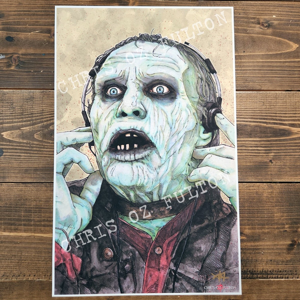 Day Of The Dead Bub Zombie Horror Movie Art 11x17 Print Signed