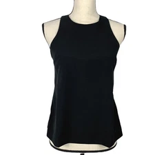 Banana Republic Racer Back Tank Size XXS Petite Dressy  Black Lined