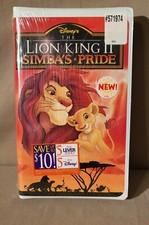 SEALED Disney's The Lion King II-Simba's Pride VHS 8804