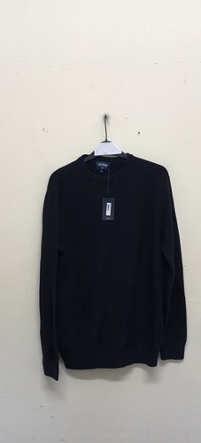 T.M.Lewin Herringbone Navy Chunky Crew 