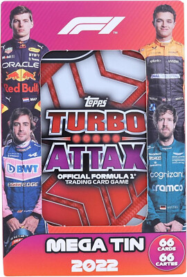 2022 Topps Formula 1 F1 Turbo Attax RED Hall of Fame Sealed MEGA TIN 66 Cards!!