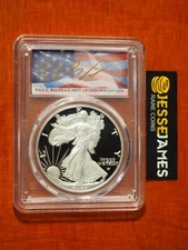 2024 W PROOF SILVER EAGLE PCGS PR70 DCAM ADVANCED RELEASE PAUL BALAN FLAG LABEL