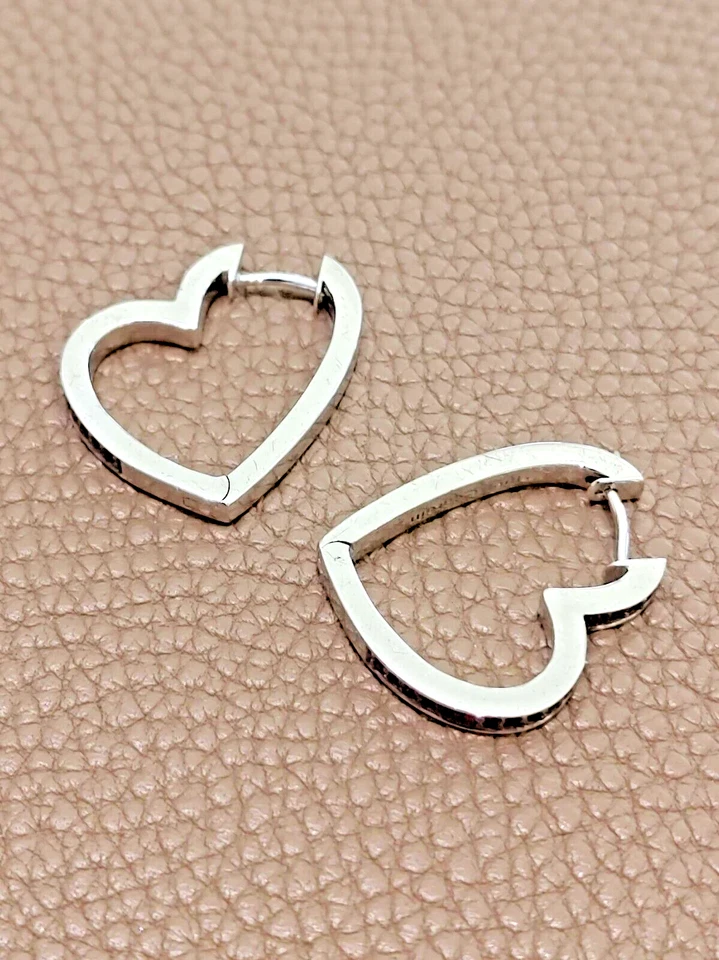 Creolen Herzform 925 Silber Zirkonia rot Pierre Cardin Damen Ohrringe - Bild 2 von 4