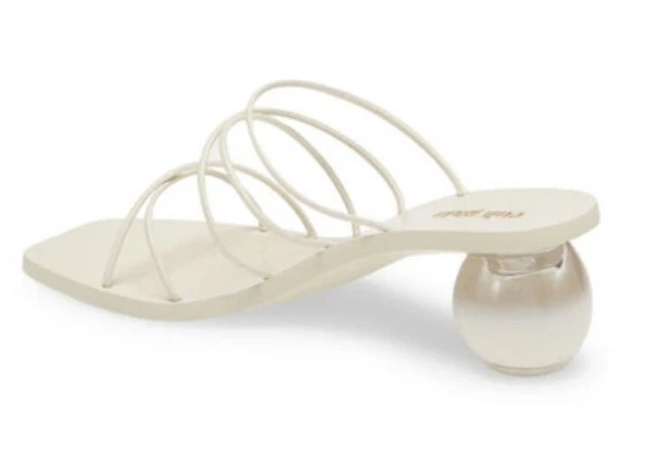 CULT GAIA Cassie Ball Heel Slide Sandal In Off White Sz 36 eBay
