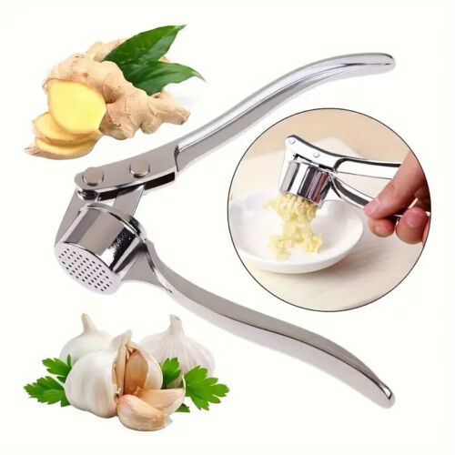 Garlic Press Crusher Squeezer Masher Mincer Stainless Steel Manual Kitchen Tool