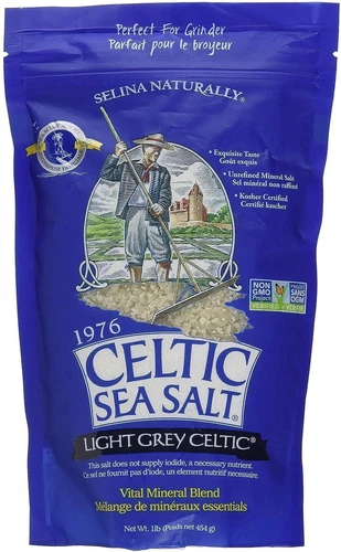 Celtic Sea Salt Selina Naturally Light Grey Celtic Sea Salt Resealable Bag 1 L