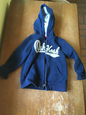 OshKosh Logo Hoodie Boys Sweatshirt Jacket Navy Blue 2t