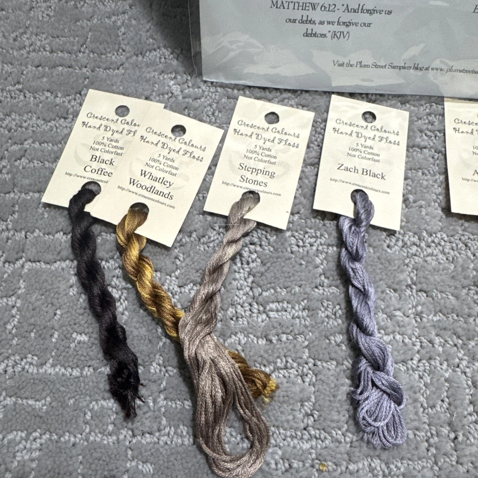 Salem Hornbook  Cross Stitch Chart by Plum Street Samplers W/ Called For Colors - Image 4 of 4